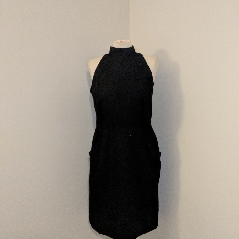 Vintage Halter Open-back Dress
